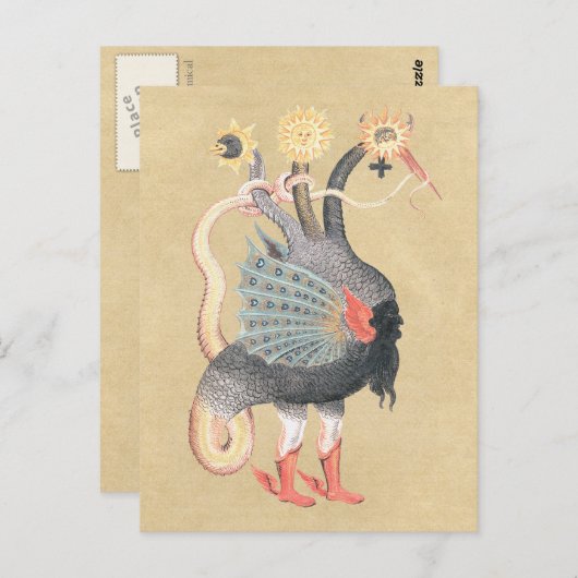 Alchemy Python Dragon Color Briefkaart (Voorkant / Achterkant)