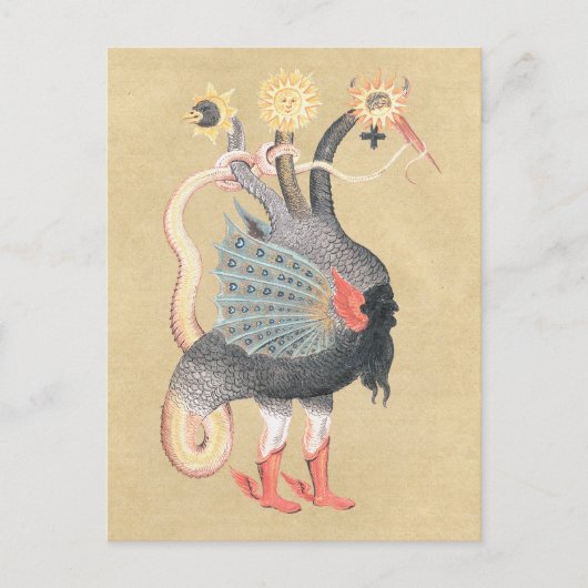 Alchemy Python Dragon Color Briefkaart (Voorkant)