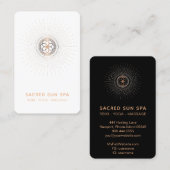 *~* Alchemy Sacred Geometry Shaman Mandala Visitekaartje (Voorkant / Achterkant)