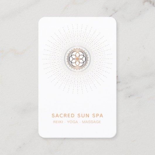 *~* Alchemy Sacred Geometry Shaman Mandala Visitekaartje (Voorkant)