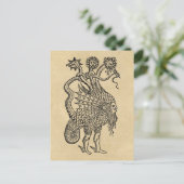 Alchemy Serpent Symbool Briefkaart (Staand voorkant)