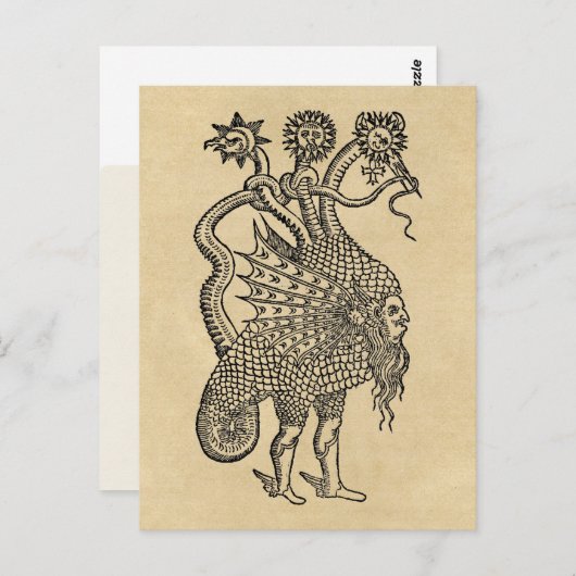 Alchemy Serpent Symbool Briefkaart (Voorkant / Achterkant)