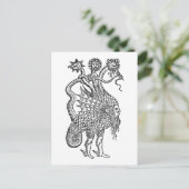 Alchemy Serpent Symbool Briefkaart (Staand voorkant)