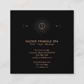 *~* Alchemy Shaman Sacred Geometry Mandala Moon Vierkante Visitekaartje (Achterkant)