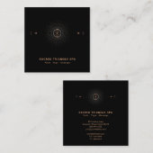 *~* Alchemy Shaman Sacred Geometry Mandala Moon Vierkante Visitekaartje (Voorkant / Achterkant)