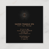 *~* Alchemy Shaman Sacred Geometry Mandala Vierkante Visitekaartje (Achterkant)