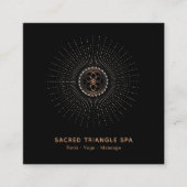 *~* Alchemy Shaman Sacred Geometry Mandala Vierkante Visitekaartje (Voorkant)