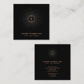 *~* Alchemy Shaman Sacred Geometry Mandala Vierkante Visitekaartje (Voorkant / Achterkant)