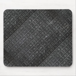 Alchemy Symbolen Black Blackboard-alkbord Muismat