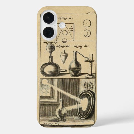 Alchemy Symbolen en hulpmiddelen Sepia Case-Mate iPhone Case (Achterkant)