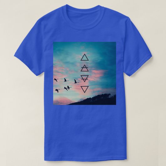 Alchemy Symbols Dusk Sky T-shirt (Design voorkant)