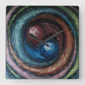 "Alchemy" van Ramona Dumitrescu Vierkante Klok (Voorkant)