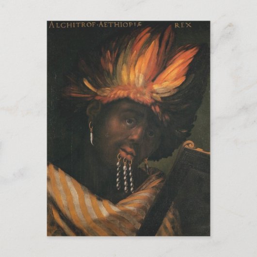 Alchitrof, keizer van het Ethiopische briefkaart (Voorkant)