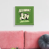 Alchohol: Een Drink die ik goed voel Canvas Afdruk (Insitu (Woonkamer))