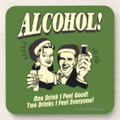 Alchohol: Een Drink die ik goed voel Onderzetter (Voorkant)