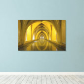 AlcÌÁzar van Sevilla, provincie Sevilla, Spanje Canvas Afdruk (Insitu (Houten vloer))