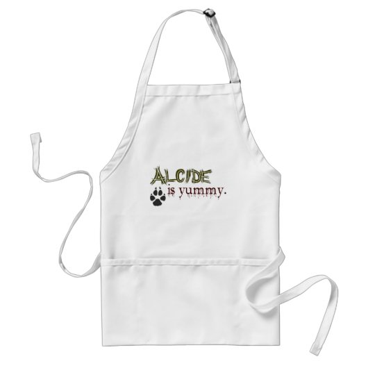 Alcide is Yummy. Standaard Schort (Voorkant)