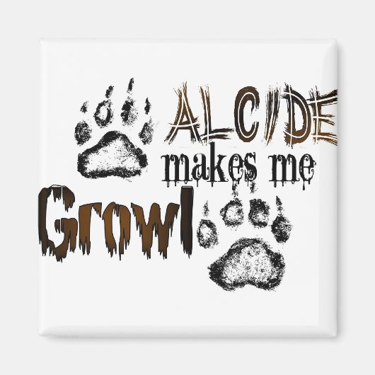 Alcide laat me grommen magneet (Voorkant)