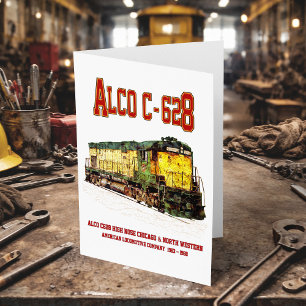 Alco C-628 alias Alco Century 628 Diesel Locomotie Bedankkaart