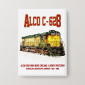 Alco C-628 alias Alco Century 628 Diesel Locomotie Button (Voorkant)