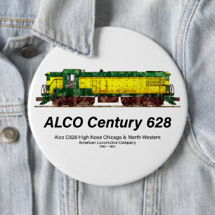 Alco C-628 alias Alco Century 628 Diesel Locomotie Ronde Button 6,0 Cm
