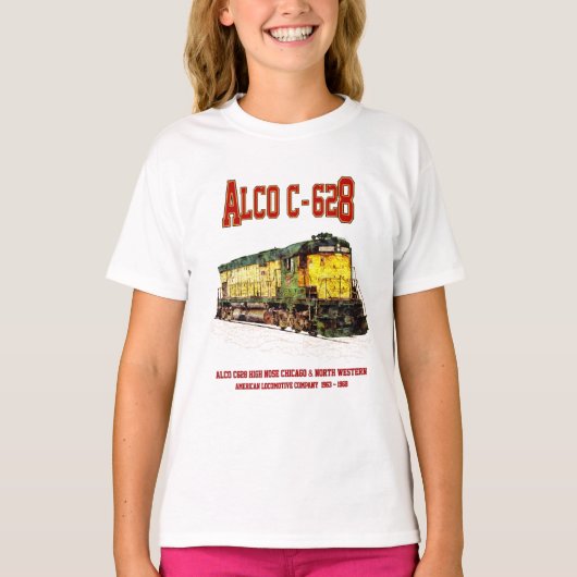 Alco C-628 alias Alco Century 628 Diesel Locomotie T-shirt (Voorkant)