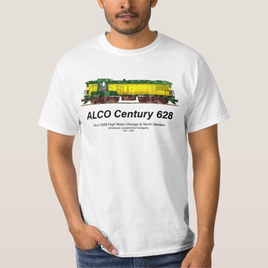 Alco C-628 alias Alco Century 628 Diesel Locomotie T-shirt (Voorkant)