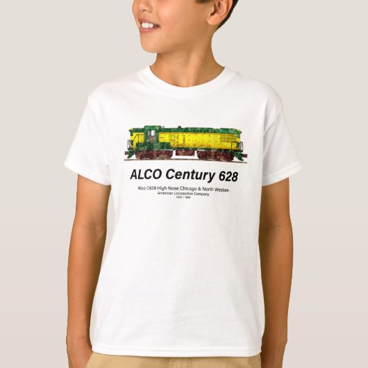 Alco C-628 alias Alco Century 628 Diesel Locomotie T-shirt (Voorkant)