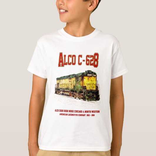 Alco C-628 alias Alco Century 628 Diesel Locomotie T-shirt (Voorkant)