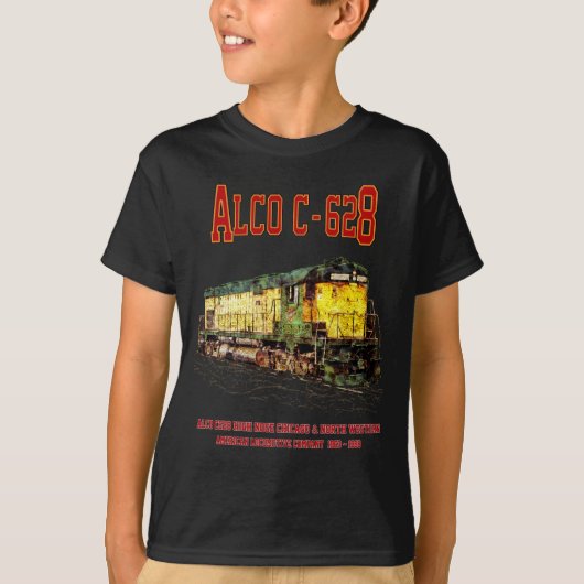 Alco C-628 alias Alco Century 628 Diesel Locomotie T-shirt (Voorkant)
