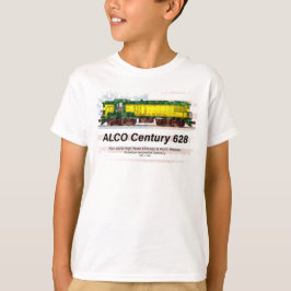 Alco C-628 Diesellocomotief en Amerikaanse vlag T-shirt