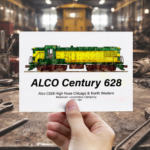 Alco C-628 ook bekend als Alco Century 628 diesell Briefkaart