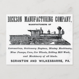 Alco - Dickson Manufacturing Company 1856 Briefkaart