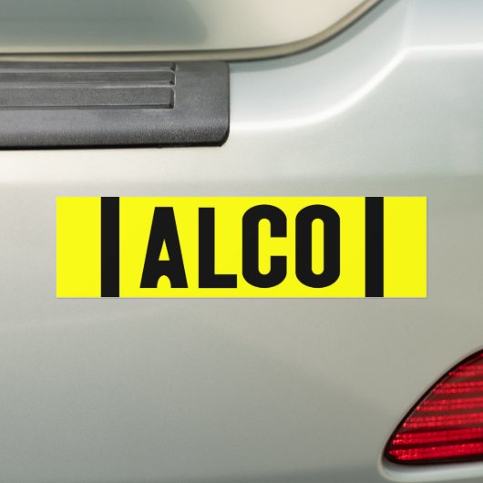 ALCO - Powered by Alco Locomotive Company Bumpersticker (Op auto)