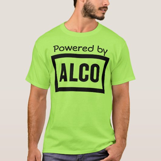 ALCO - Powered by Alco Locomotive Company T-shirt (Voorkant)