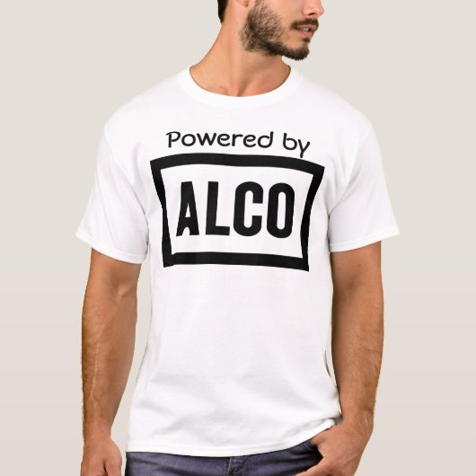 ALCO - Powered by Alco Locomotive Company T-shirt (Voorkant)