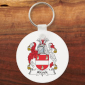 Alcock Family Crest Sleutelhanger (Voorkant)