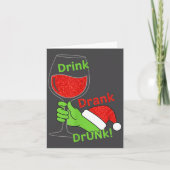 Alcohol &amp; Tails Drink Drank Drunk! Funny Chris Kaart (Voorkant)