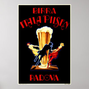 Alcohol BIRRA ITALA PILSEN PADOVA  Beer Poster
