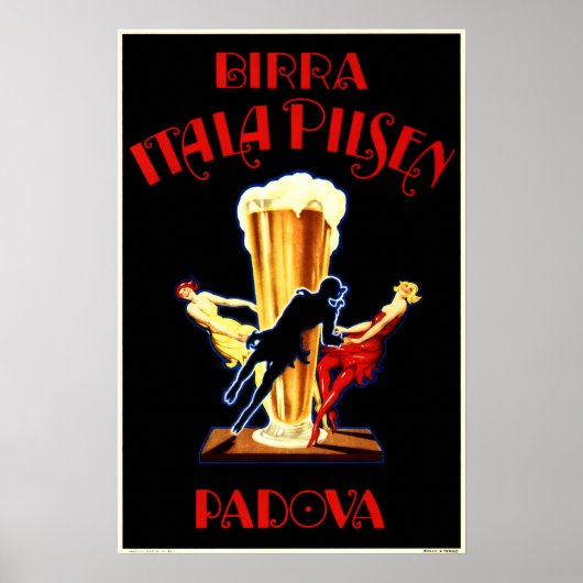 Alcohol BIRRA ITALA PILSEN PADOVA  Beer Poster (Voorkant)