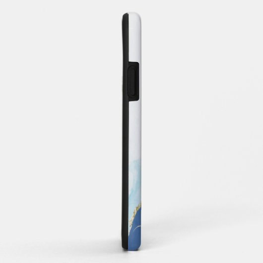 Alcohol blue ink iPhone Case (Achterkant/rechts)