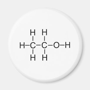 Alcohol - Chemische formule Magneet