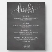 Alcohol Cocktail Drinken Bar Editable Wedding Sign Fotoplaat (Voorkant)