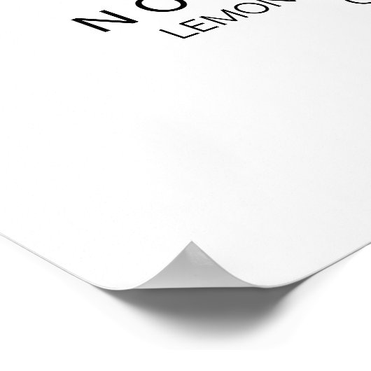 Alcohol Cocktail Drinken Bar Editable Wedding Sign Poster (Hoek)