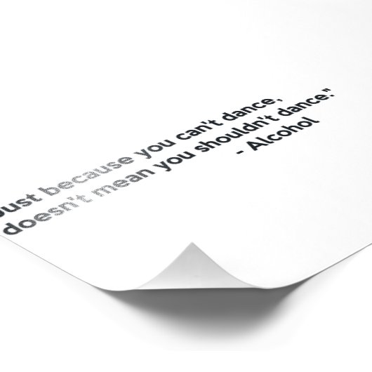 Alcohol Confidentiedansing Foto Afdruk (Hoek)