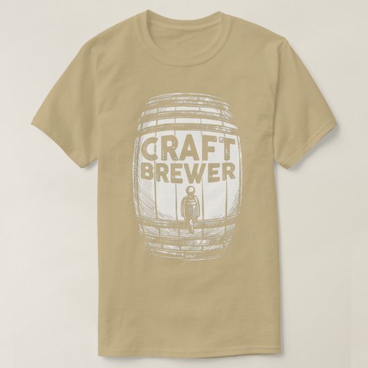 Alcohol Craft Brewer Adult Mannen Vrouwen Funny de T-shirt (Design voorkant)