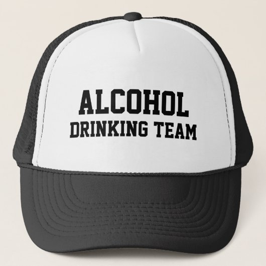 Alcohol Drink Team Trucker Hat Trucker Pet (Voorkant)