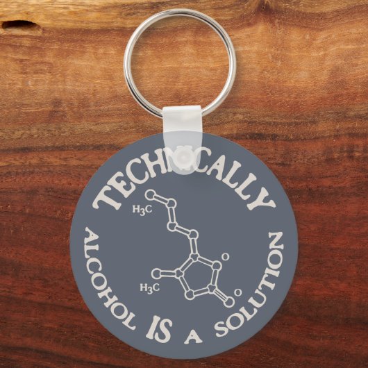 Alcohol, een oplossing sleutelhanger (Voorkant)