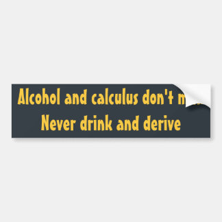 Alcohol en calculus mengen geen sticker