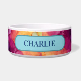 Alcohol en inkt Abstracte bubbels Voerbakje